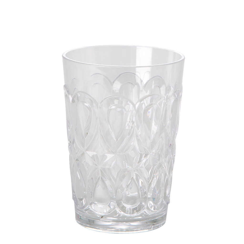 Clear Swirl Embossed Acrylic Tumbler by Rice DK Vibrant Home